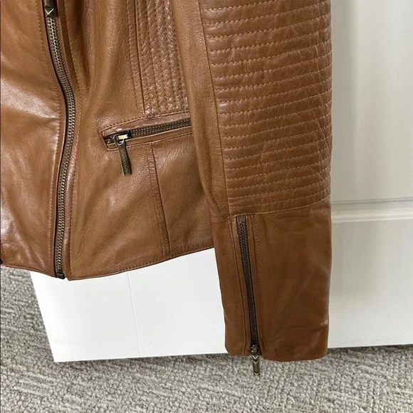 BCBG Leather Moto Jacket - Picture 3 of 9